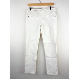 DL1961‎ Maternity Angel Mid-Rise Skinny Ankle Jean in Milk White Size 28